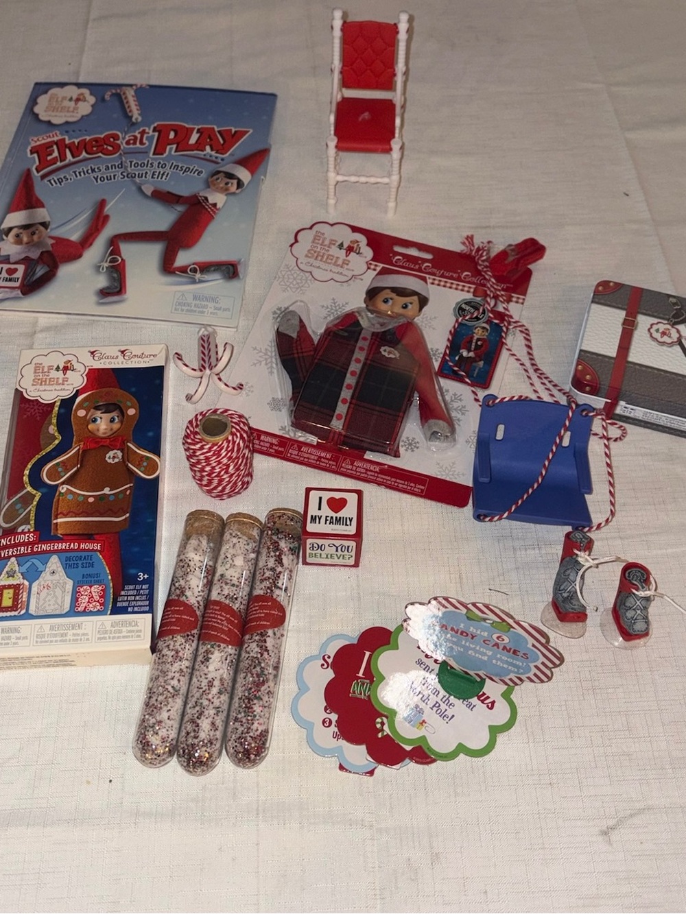 Elf on the Shelf Red & White Accessories Playset - Elf Outfit and Props